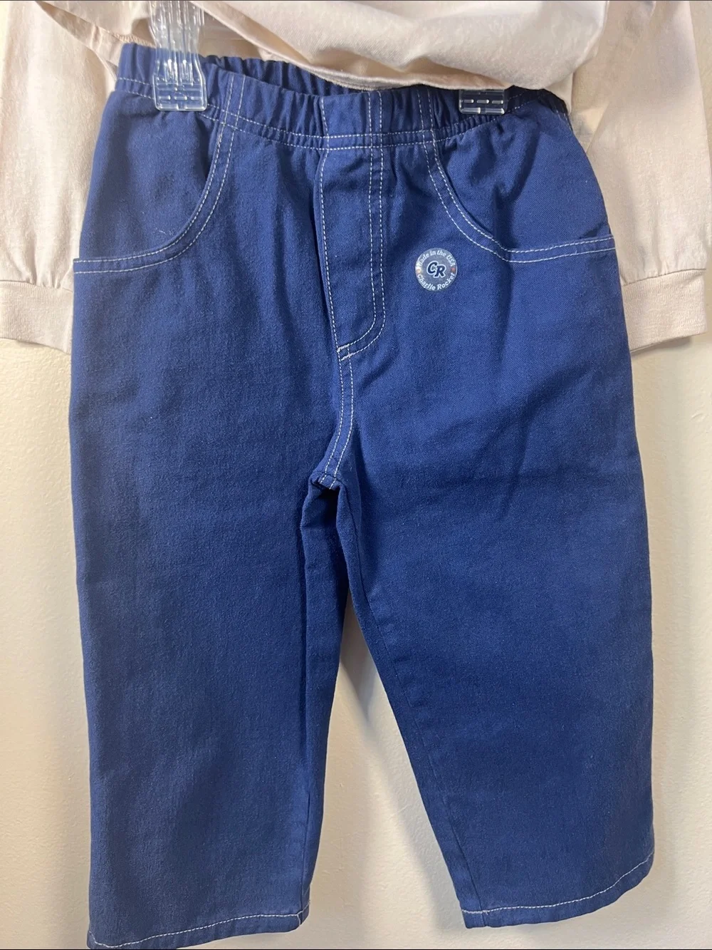 Charlie Rocket Navy Blue Kids Set with Rocket Graphic T-Shirt and Blue Pants